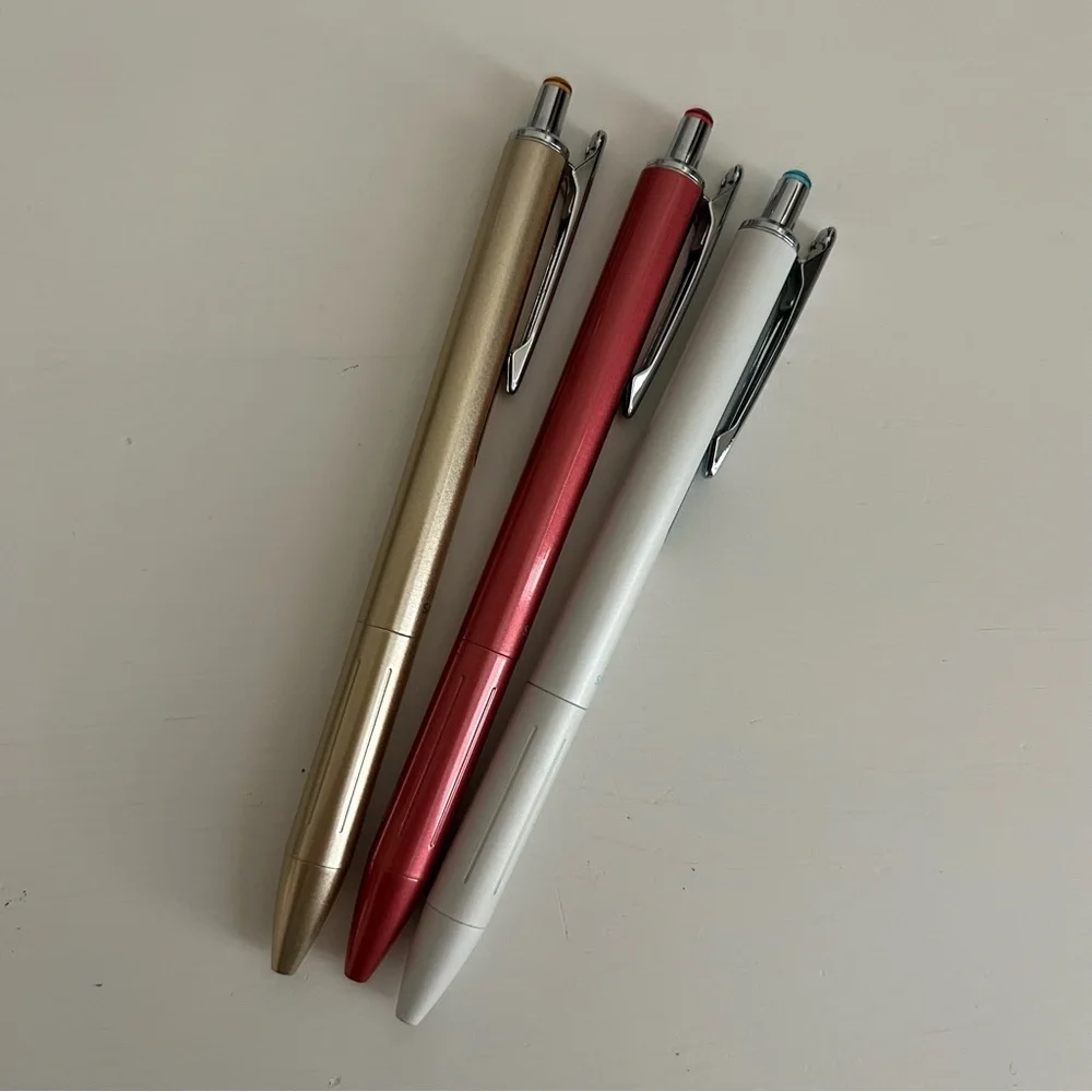Sarasa Pen Barrels in Rose Pink, Gold and White - Picture 3 of 7